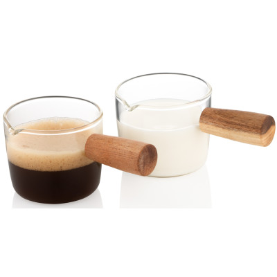 Набір ємностей ARDESTO для вершків та соусів, 100мл, 2шт, боросилікатне скло, прозорий Набір ємностей ARDESTO для вершків та соусів, 100мл, 2шт, боросилікатне скло, прозорий