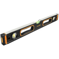 Рівень Tolsen Профі, 60см, 3 капсули, алюмінієвий, з магнітами, отвори для руки