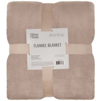 Плед ARDESTO Flannel 160х200см, 100% поліестер, бежевий