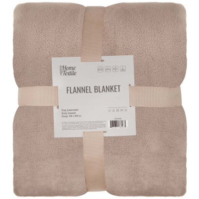 Плед ARDESTO Flannel 160х200см, 100% поліестер, бежевий Плед ARDESTO Flannel 160х200см, 100% поліестер, бежевий