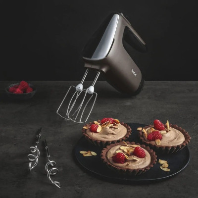 Міксер Tefal ручний Powermix Silence 600Вт, насадки-4, турборежим, сіро-чорний Міксер Tefal ручний Powermix Silence 600Вт, насадки-4, турборежим, сіро-чорний