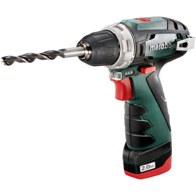 Шурупокрут-дриль акумуляторний Metabo PowerMaxx BS 10.8В 2x2.0А·год 17·34Нм 0-360·0-1400об/хв 0.95кг Шурупокрут-дриль акумуляторний Metabo PowerMaxx BS 10.8В 2x2.0А·год 17·34Нм 0-360·0-1400об/хв 0.95кг