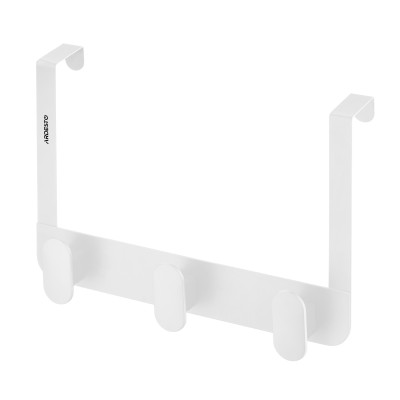 Дверний вішак на 3 гачки ARDESTO Minimalism 30x3x20см, метал, пластик, білий Дверний вішак на 3 гачки ARDESTO Minimalism 30x3x20см, метал, пластик, білий