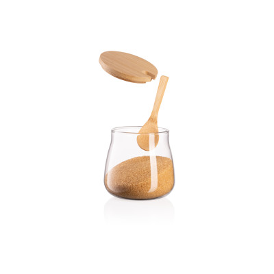 ARDESTO Банка для зберігання Fresh Sugar 500 мл, скло, бамбук