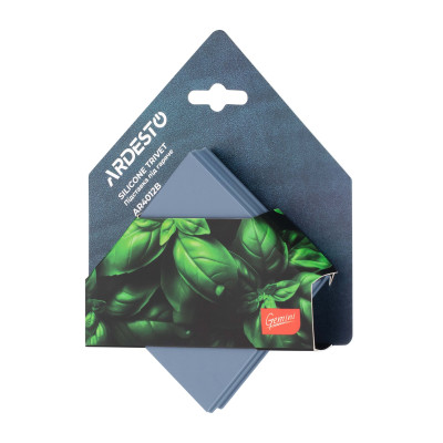 ARDESTO Підставка під гаряче Gemini, 16.5х16.5х1.7см, силікон, синій ARDESTO Підставка під гаряче Gemini, 16.5х16.5х1.7см, силікон, синій