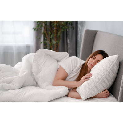 Подушка ортопедична ARDESTO Sleepwell, 40х60см, прямокутна, піна меморі, білий