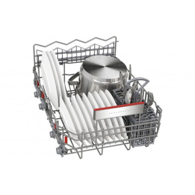 Посудомийна машина Bosch вбудована, 10компл., C, 45см, дисплей, 3й кошик, Zeolith, білий