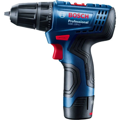 Шурупокрут-дриль акумуляторний Bosch GSR 120-LI 12В 2х2А·год 14·30Нм 0-400·0-1500об·хв 2.5кг