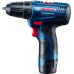 Шурупокрут-дриль акумуляторний Bosch GSR 120-LI 12В 2х2А·год 14·30Нм 0-400·0-1500об·хв 2.5кг