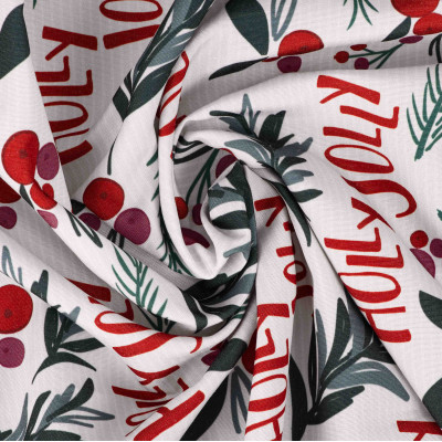 Ранер ARDESTO Happy Holidays 40х140см, 90% поліестер, 10% бавовна, білий гостролист