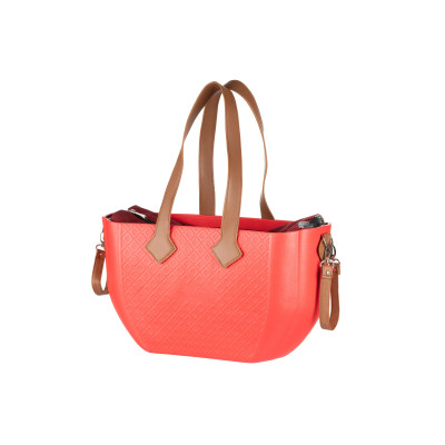 Сумка Nuvita MyMia ручки еко-шкіра, килимок, ремені для коляски, червоно-коричневий