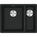 Мийка кухонна Franke Maris, фраграніт, прямокутник, без крила, 553х433х200мм, чаша - 1.5, під стільницю, MRG 160, чорний матовий