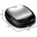 Мультимейкер Tefal Snack Time 3in1 700Вт, тефлон, 2 пластини, корпус-метал, чорно-сірий