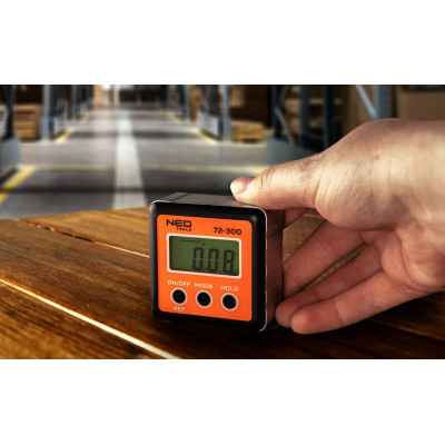 Кутомір Neo Tools, ±0.1град, 4 одиниці вимірів, магніт