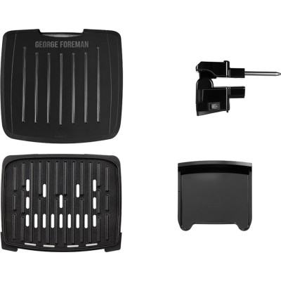 Гриль George Foreman прижимной Immersa Medium, 1300Вт, темп. режимов-1, съемные пластины, металл, пластик, черный