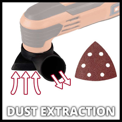 Багатофункціональний інструмент Einhell TC-MG 250 CE 250Вт 11000-20000об·хв набір насадок 1.02кг Багатофункціональний інструмент Einhell TC-MG 250 CE 250Вт 11000-20000об·хв набір насадок 1.02кг