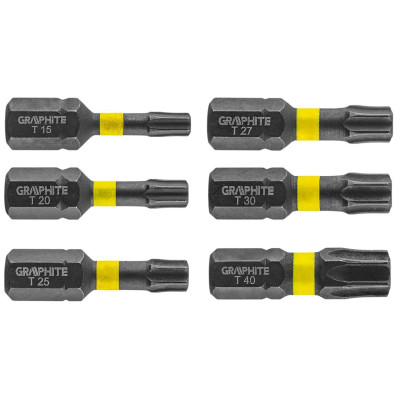 Graphite Біти, набір 6шт, 1/4 Graphite Біти, набір 6шт, 1/4