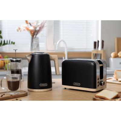 Тостер Ardesto T-F420BWD, 800 Вт, металлический, 2 слота, черный Тостер Ardesto T-F420BWD, 800 Вт, металлический, 2 слота, черный