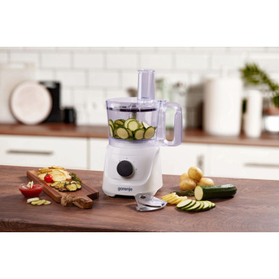 Кухонна машина Gorenje 800Вт, чаша-пластик, корпус-метал/пластик, насадок-6, білий Кухонна машина Gorenje 800Вт, чаша-пластик, корпус-метал/пластик, насадок-6, білий