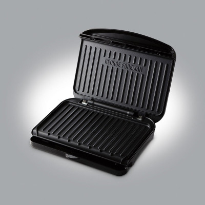 Гриль George Foreman прижимний Fit Grill Medium 1630Вт, темп. режимів-1, пластик, чорний