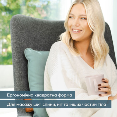 Масажна подушка Beurer для плечей, шиї, спини, ніг, літій- іонний акум., змінний чохол, сірий Масажна подушка Beurer для плечей, шиї, спини, ніг, літій- іонний акум., змінний чохол, сірий