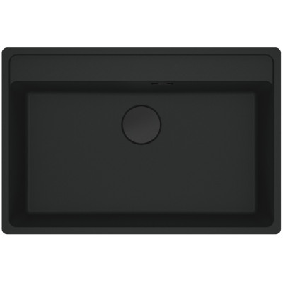 Мийка кухонна Franke Maris, фраграніт, прямокутник, без крила, 760х510х200мм, чаша - 1, врізна, MRG 610-72 TL, чорний матовий Мийка кухонна Franke Maris, фраграніт, прямокутник, без крила, 760х510х200мм, чаша - 1, врізна, MRG 610-72 TL, чорний матовий