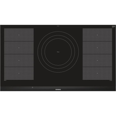 Варильна поверхня Siemens індукційна, 90см, 5 конфорок, 2 зони розширення, чорний