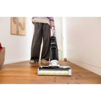 Пилосос Karcher безпровідний FCV 4 Dry Extra, вологе прибирання, конт пил -0.45л, вода -0.75л, автон. робота до 45хв, самоочищення, білий Пилосос Karcher безпровідний FCV 4 Dry Extra, вологе прибирання, конт пил -0.45л, вода -0.75л, автон. робота до 45хв, самоочищення, білий