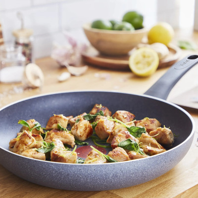 Сковорода Tefal Hard Stone, 28см, алюміній, бакеліт, сірий Сковорода Tefal Hard Stone, 28см, алюміній, бакеліт, сірий