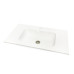 Раковина, умивальник Adamant FRATE, штучний камінь, прямокут., з отвором для змішувача, з отвором для переливу, 795x450x125мм, накладний, білий