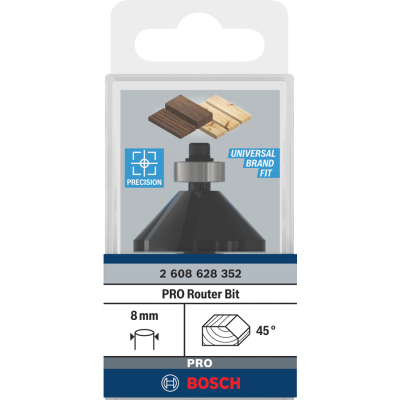 Фреза фасонна Bosch Professional Std S8 D11 L15 45°