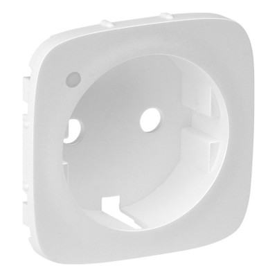 Лицьова панель розетки з індикатором Schuko Legrand Valena ALLURE, INMATIC, білий