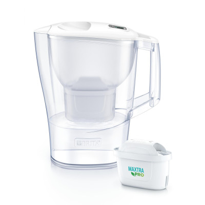Фільтр-глечик Brita Aluna Memo MXPro 2.4л (1.4л очищеної води) з фільтр-картриджем білий 3шт