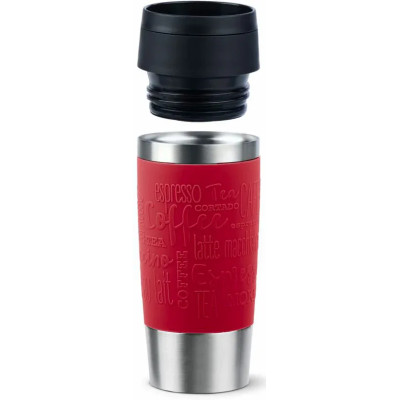 Термочашка Tefal Travel Mug Classic, 360мл, нержавіюча сталь, червоний