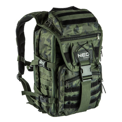 Neo Tools Рюкзак Camo, 30л, посилений, поліестер 600D, 50х29.5х19см, камуфляж Neo Tools Рюкзак Camo, 30л, посилений, поліестер 600D, 50х29.5х19см, камуфляж