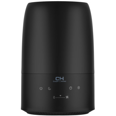 Зволожувач повітря Cooper&Hunter CH-2820TWF 30м2, 2л, 280мл/г, ультразвуковий, верхня затока, WI-FI, гігростат, аромакапсула, підсвічування, чорний