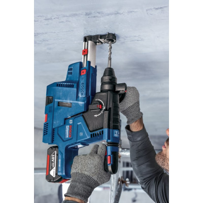 Bosch Перфоратор GBH 187-LI Professional акумуляторний, 2*18 В 5 Аг, SDS-Plus, 2.4 Дж, 980 об/хв, кейс, 2.9 кг