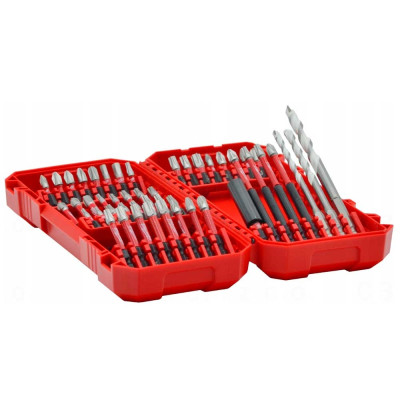 Набір біт і свердл Milwaukee Shockwave, сталь, кейс, 48шт