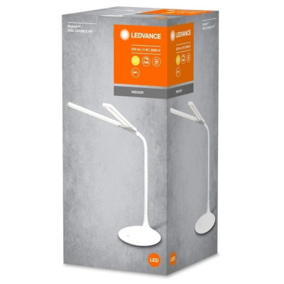 Лампа настольная с аккумулятором LEDVANCE Panan Disc Double 5Вт 3000К 2200мАч USB-A белый (4058075301733)