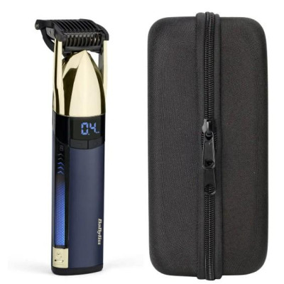 Тример Babyliss Super-X Metal Series Navy&Gold Edition, для голови, вусів та бороди, акум., насадок-1, кейс, сталь, синьо-золотий Тример Babyliss Super-X Metal Series Navy&Gold Edition, для голови, вусів та бороди, акум., насадок-1, кейс, сталь, синьо-золотий