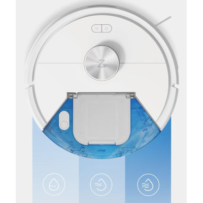 Робот-пилосос Roborock Q7 TF, h=9.9см, вологе прибирання, конт пил -0.4л, автон. робота до 150хв, Wi-Fi, білий