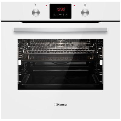 Духова шафа Hansa електрична, 77л, A, дисплей, конвекція, білий