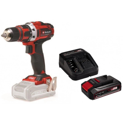 Шурупокрут-дриль акумуляторний Einhell TE-CD 18/40 Li Kit PXC 18В акб 1х2.5А·год 40Нм 400·1500об/хв ЗП 1.25кг