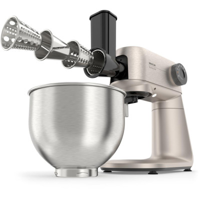 Кухонна машина Sencor Gordon, 1500Вт, чаша-метал, корпус-метал, насадок-20, метал Кухонна машина Sencor Gordon, 1500Вт, чаша-метал, корпус-метал, насадок-20, метал