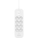 Подовжувач-фільтр мережевий Belkin 8хТип F, 3x1.5мм кв, 16А, USB-C/USB-C 30Вт, з захистом від перенапруги, 2м, білий Подовжувач-фільтр мережевий Belkin 8хТип F, 3x1.5мм кв, 16А, USB-C/USB-C 30Вт, з захистом від перенапруги, 2м, білий