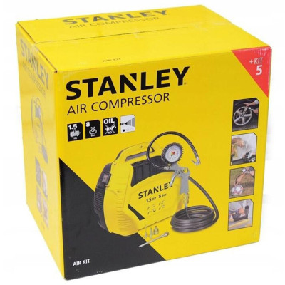 Компресор повітряний Stanley безолійний 1100Вт 180л/хв 8бар 6.1кг Компресор повітряний Stanley безолійний 1100Вт 180л/хв 8бар 6.1кг
