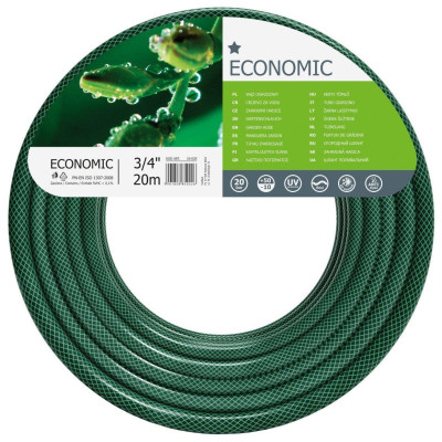 Шланг садовый Cellfast ECONOMIC, 3/4", 20м, 3 слоя, до 20 Бар, -10...+50°C (10-020) Шланг садовый Cellfast ECONOMIC, 3/4", 20м, 3 слоя, до 20 Бар, -10...+50°C (10-020)