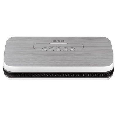 Вакууматор Sencor для пакетів і контейнерів, 110Вт, 30см, електронне керування, +5 пакетів, +1 рулон, пластик, сріблястий29 Вакууматор Sencor для пакетів і контейнерів, 110Вт, 30см, електронне керування, +5 пакетів, +1 рулон, пластик, сріблястий29