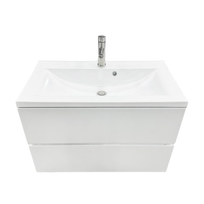 Набір для ванної кімнати, раковина, умивальник Adamant QUANTO 80, штучний камінь, прямокут., з сифоном Click-Clack + змішувач Набір для ванної кімнати, раковина, умивальник Adamant QUANTO 80, штучний камінь, прямокут., з сифоном Click-Clack + змішувач