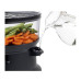 Пароварка Tefal Convenient, 900Вт, чаша-2.9/3.1л, резервуар для води -1.5л, механічне керув., пластик, чорний